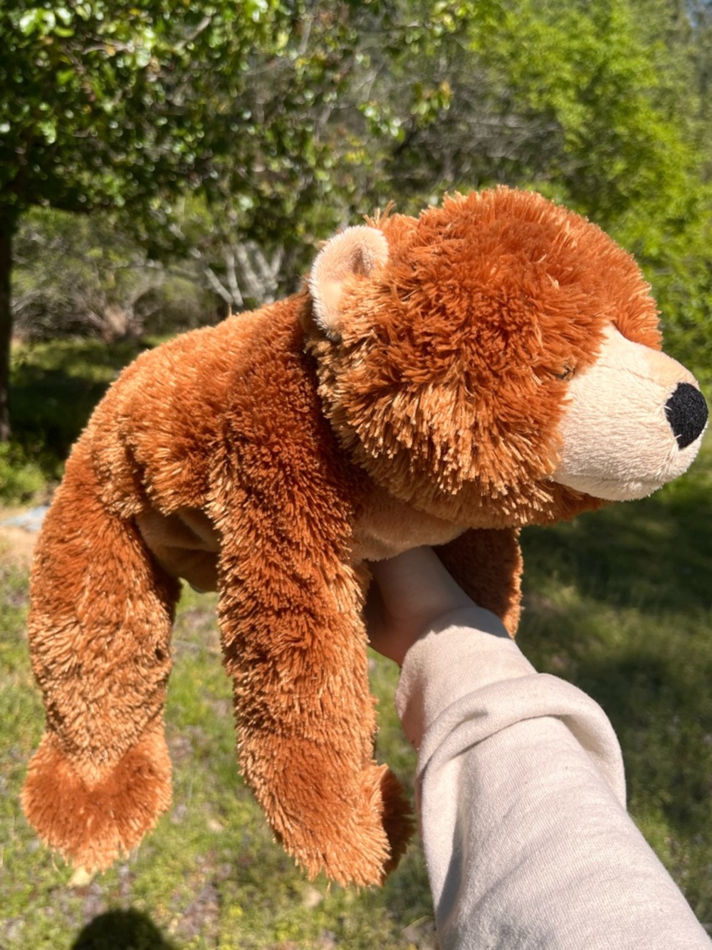Extremely rare soft animal alley bear stuffed animal plush toys r us